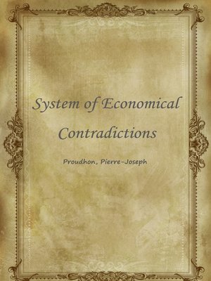 cover image of System Of Economical Contradictions